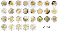 2 Euro 2023 Gedenkmünze - Alle Länder verfügbar - Unz.