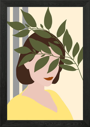 Mädchen gerahmtes wandbild - gerahmtes,
