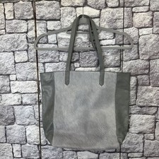 Kuhfell-Tasche Shopper Grau 22M135