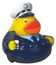 Polizist - Polizei - Berufsente - Quietscheente - Badeente - ca. 8 cm gross