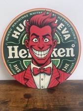 Holzschild Heineken Pils Bier Beer Werbeschild Vintage Retro 20cm Bar Deko