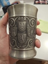 Zinnbecher mit deutschen