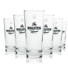 6x Holsten Bier Glas Pilsner
