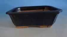 FM22-1069: Japan Garten Bonsai Schale Pflanzschale Keramik groß blau