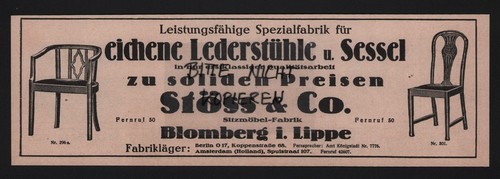 Blomberg werbung 1927 stöss - 1927,,