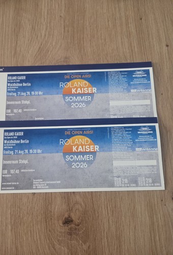 Roland kaiser tickets - 2,