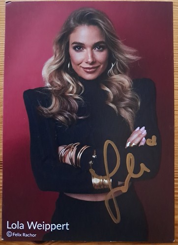 Lola weippert orig - lola, autogramm