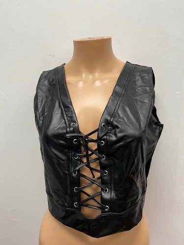 Top korsett vinyl schwarz - top,