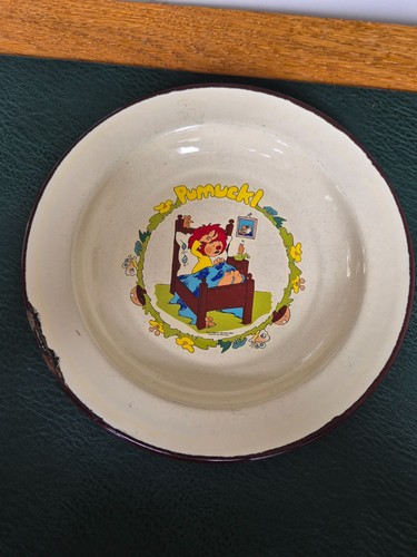 Pumuckl teller emaille 1983 - pumuckl,