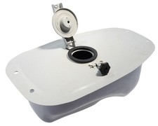 Benzintank Sprit Metall grau