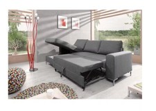 Ecksofa mit Schlaffunktion incl. Bettkasten, Longch. links, Neuwertig