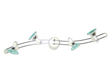 Deckenbogen 4 flammig 12V Halogen Spot Strahler Deckenleuchte erle od. weiß 0441