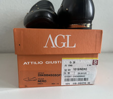 AGL  ATTILIO GIUSTI LEOMBRUNI klassische Ballerinas, Leder schwarz  Gr. 39  Top
