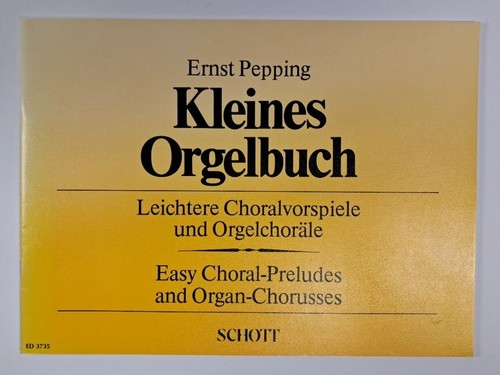 Noten kleines orgelbuch - noten,