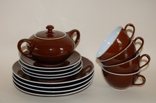 Teeservice Service 13-teilig Konvolut Braun Rosenthal