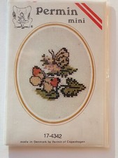 Karte mit Mini Stickbild, 9 x