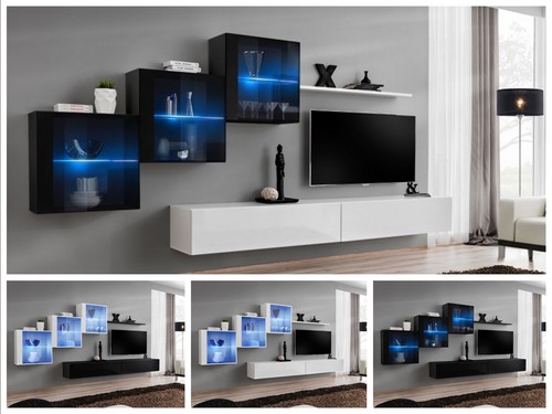 Anbauwand wohnwand wohnzimmer - anbauwand,