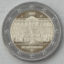 2 Euro Gedenkmünze Deutschland J 2020 Brandenburg / Schloss Sanssouci unz.
