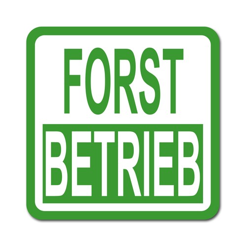 Aufkleber forstbetrieb - aufkleber, "forstbetrieb"