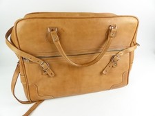 Robuste Reisetasche Ledertasche Schultertasche Tasche Echtleder Braun (EB)