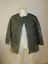 Kunstleder PVC PU Jacke oliv Armee Militär Krad Motorrad Regen schwer XL