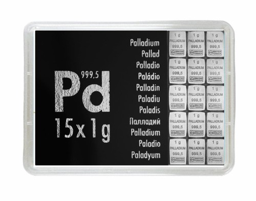 Palladium geschenkbarren 15g - palladium,