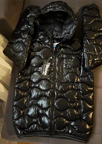Blauer usa daunenjacke neu - daunenjacke, mit