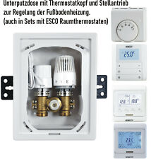 Einzelraumregelung RTL Ventil Unibox Fußbodenheizung Stellantrieb mit Thermostat