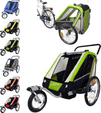 LEON Kinderwagen fahrradanhänger klappbar für 2 kinder jogger kinderanhänger 1