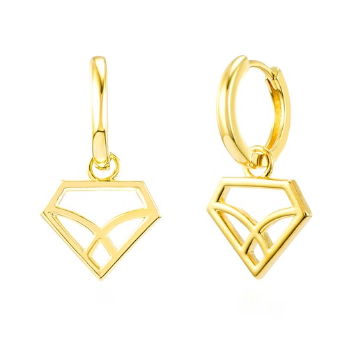 Damen ohrringe gold vergoldet - damen,