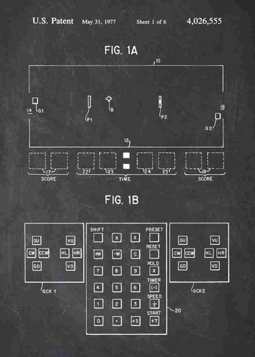 Pong retro konsole patent - pong,