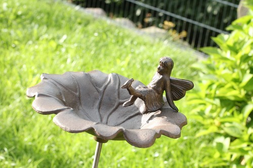 Gusseisen vogeltränke mit - gusseisen,