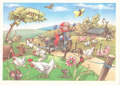 Motorradrennen durchs dorf - motorradrennen,