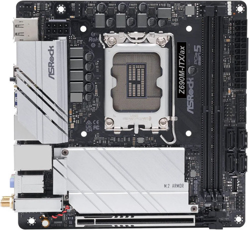 Asrock z690m itx lga - z690m-itx/ax,