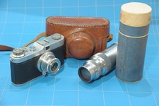 MEOPTA Opema mit Belar 45mm f/3,5 + Tele Miror 4,5/135 mm, Leica Kopie