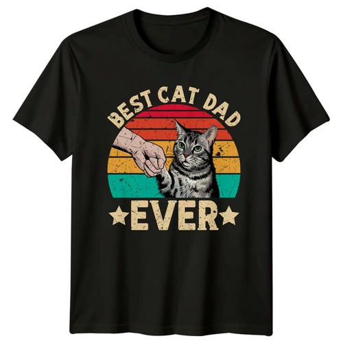 Best cat dad - dad, t-shirt