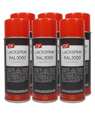 LACKSPRAY RAL 3000 FEUERROT 6x