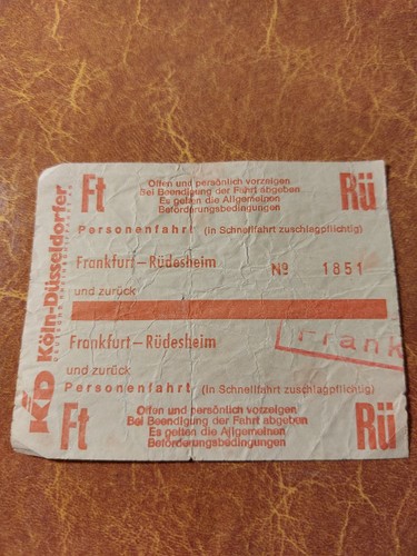 Frankfurt nach rüdesheim - frankfurt,
