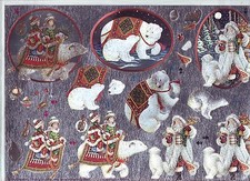 * Dufex 3D Stanzbogen Bogen  Weihnachten Ritt auf dem Eisbär (W58