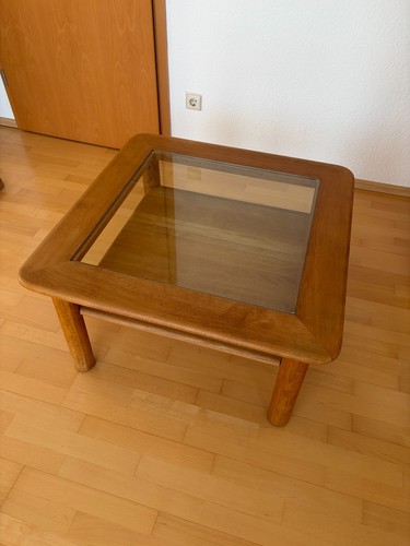 Holz klarglas wohnzimmertisch - holz-, klarglas-wohnzimmertisch