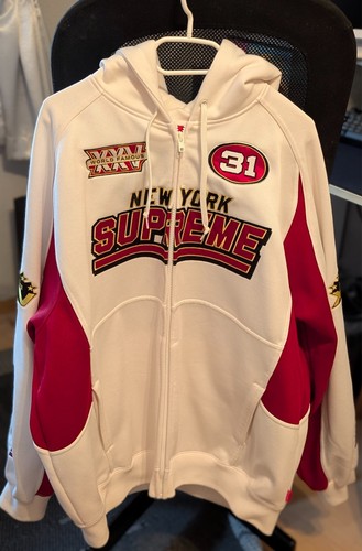 Supreme football zip hooded - up,
