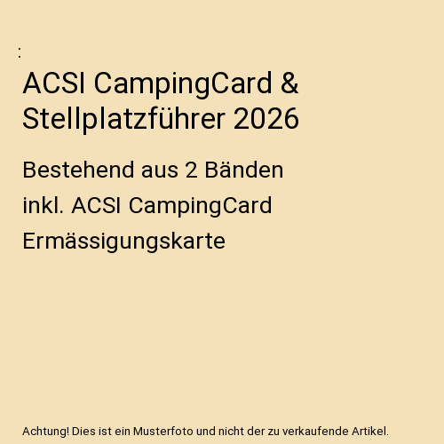 Acsi campingcard - acsi,