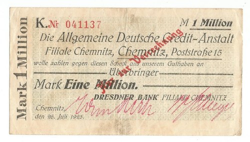 Notgeld sachsen chemnitz - sachsen,,