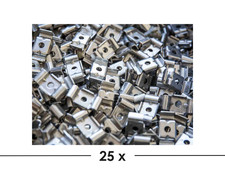 25x Edelstahl Klemmdeckel