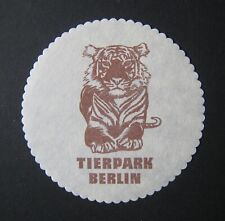 TIERPARK BERLIN DDR PILSDECKCHEN Bierdeckel Coaster Beer Bier  OST BERLIN DDR