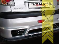 Rieger Heckansatz Heckspoiler Diffusor für Peugeot 206 206CC für große Stoßstang
