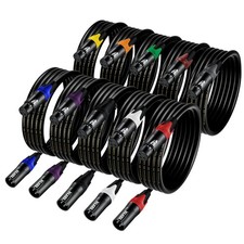 10er Set 2m XLR-Mikrofonkabel