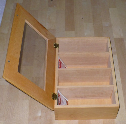 Holzdose mit sichtfenster - holzdose,