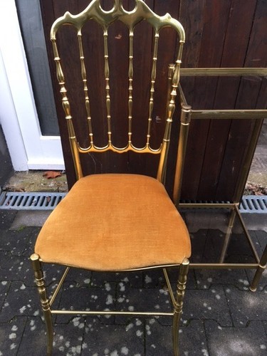 Edler vintage messing - vintage, stuhl
