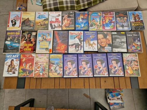 Vhs videokassetten konvolut - 77,